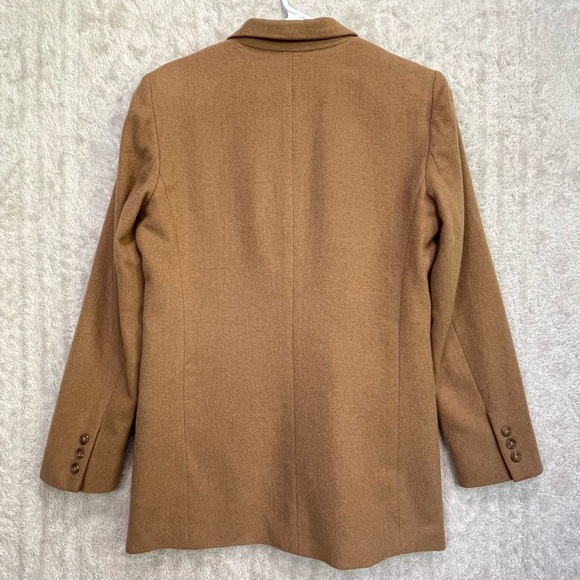 Brooks Brothers Tan Womens Camel Hair Wool Blazer Sz 8 Button Career Office Work - Picture 10 of 15
